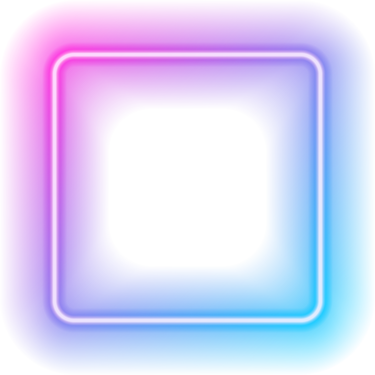 Square Neon Frame